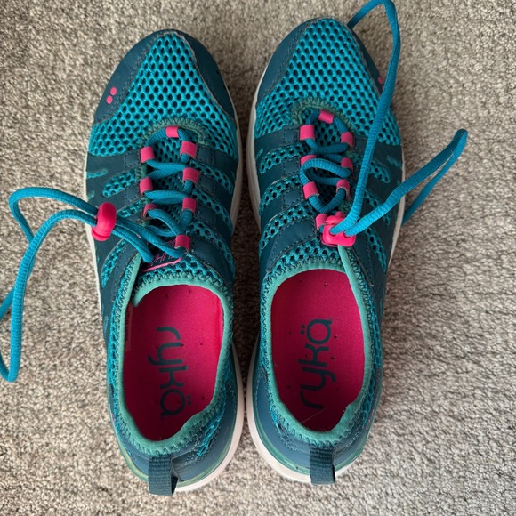 Ryka Hydro Sport Teal Pink Mesh Water Shoes Women's Size 7.5 M - Picture 8 of 9